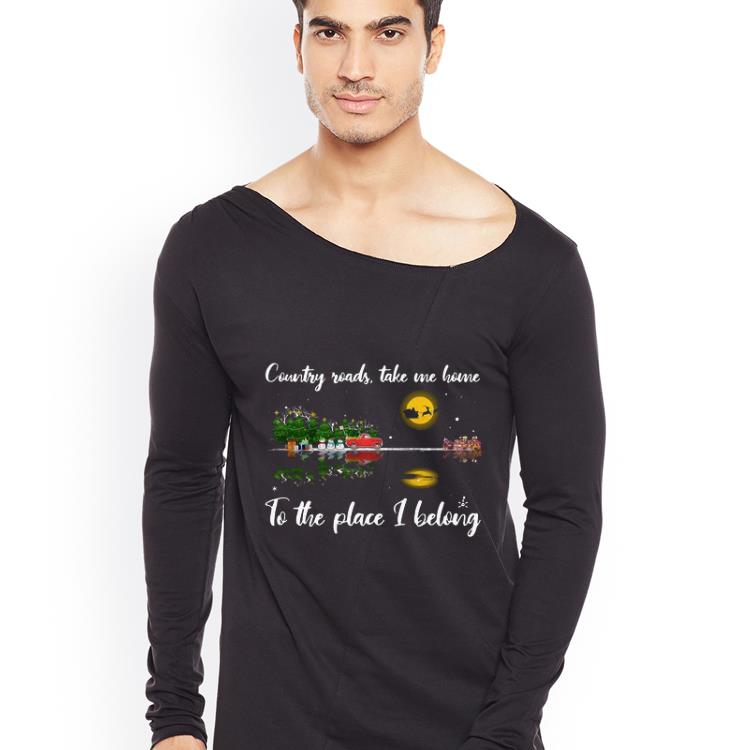 Top Guitar Lake Christmas Country Roads Take Me Home To The Place I Belong shirt 4 - Top Guitar Lake Christmas Country Roads Take Me Home To The Place I Belong shirt