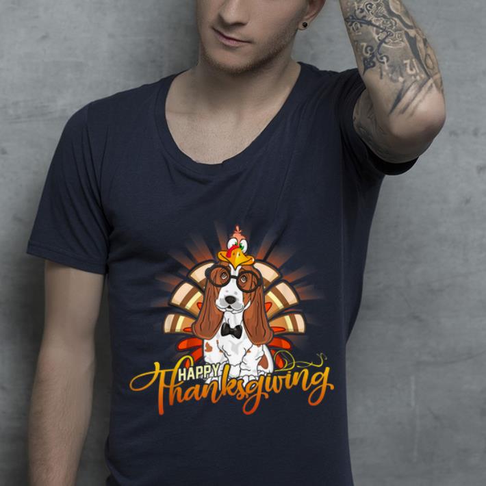 Top Happy Thanksgiving Basset Hound Turkey Dog Lover Gift shirt 4 - Top Happy Thanksgiving Basset Hound Turkey Dog Lover Gift shirt