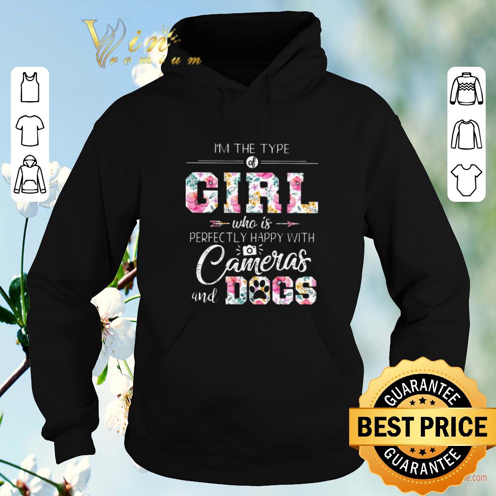 Top I'm the type of girl who is perfectly happy with cameras and dog shirt sweater Top I m the type of girl who is perfectly happy with cameras and dog shirt sweater 4 - Top I'm the type of girl who is perfectly happy with cameras and dog shirt sweater