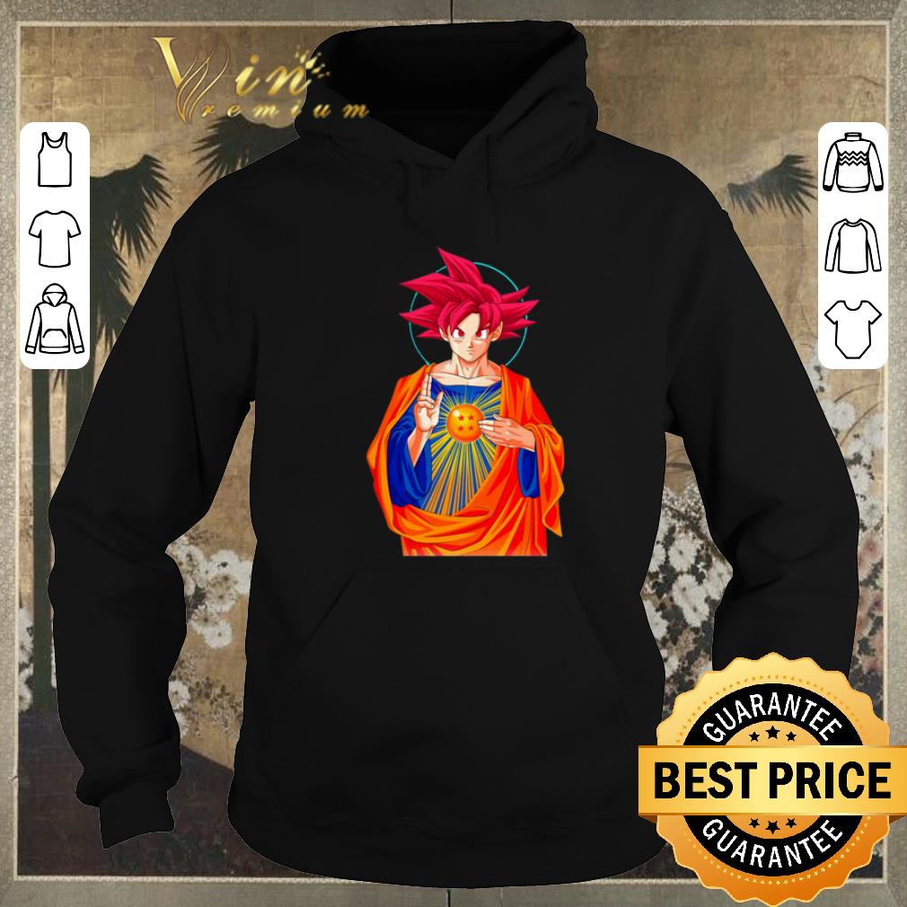Top Jesus Mashup Son Goku Super Saiyan God shirt sweater Top Jesus Mashup Son Goku Super Saiyan God shirt sweater 4 - Top Jesus Mashup Son Goku Super Saiyan God shirt sweater