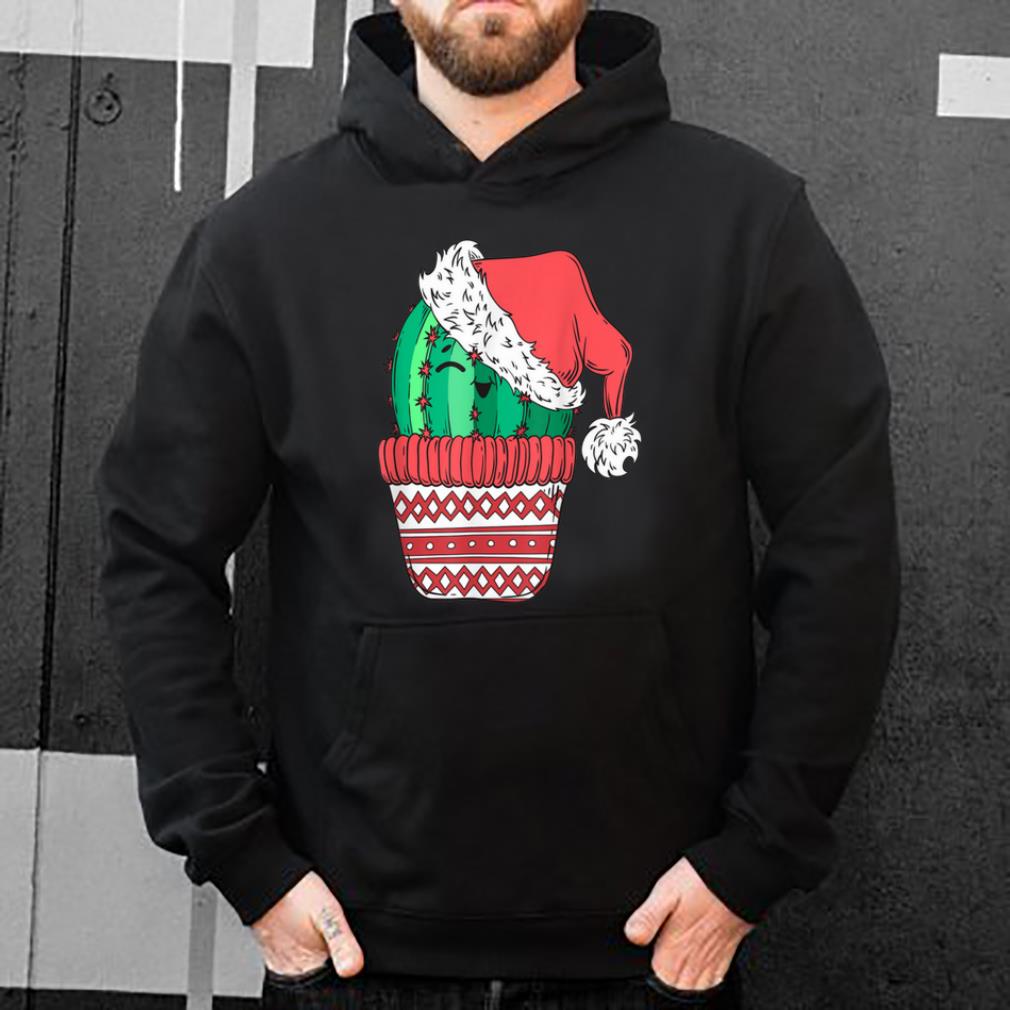 Top Santa s Hat Cactus Sweater Tee Christmas Party Xmas Holiday shirt 4 - Top Santa's Hat Cactus Sweater Tee Christmas Party Xmas Holiday shirt