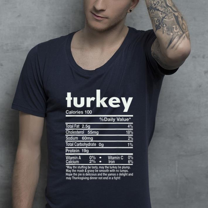 Top Thanksgiving Turkey Nutritional Facts Gift shirt 4 - Top Thanksgiving Turkey Nutritional Facts Gift shirt