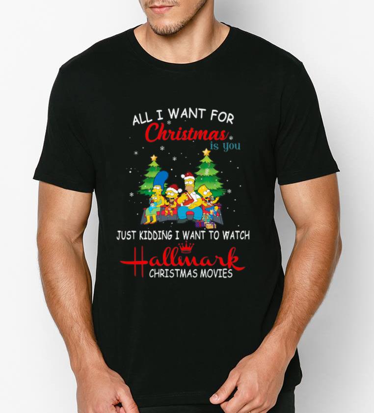 Top The Simpsons All I Need Christmas Is Watching Hallmark Christmas shirt 4 - Top The Simpsons All I Need Christmas Is Watching Hallmark Christmas shirt