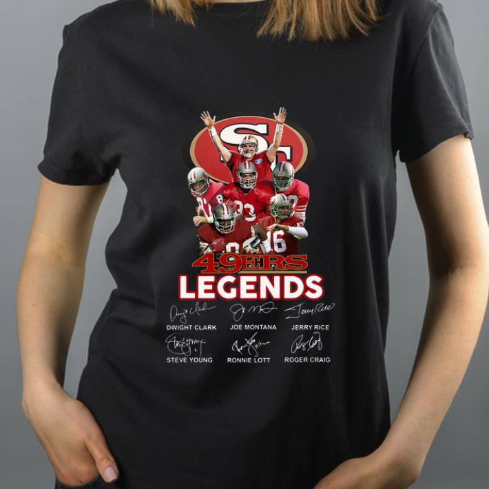 Awesome 49ers Legends players signature shirt 4 - Awesome 49ers Legends players signature shirt