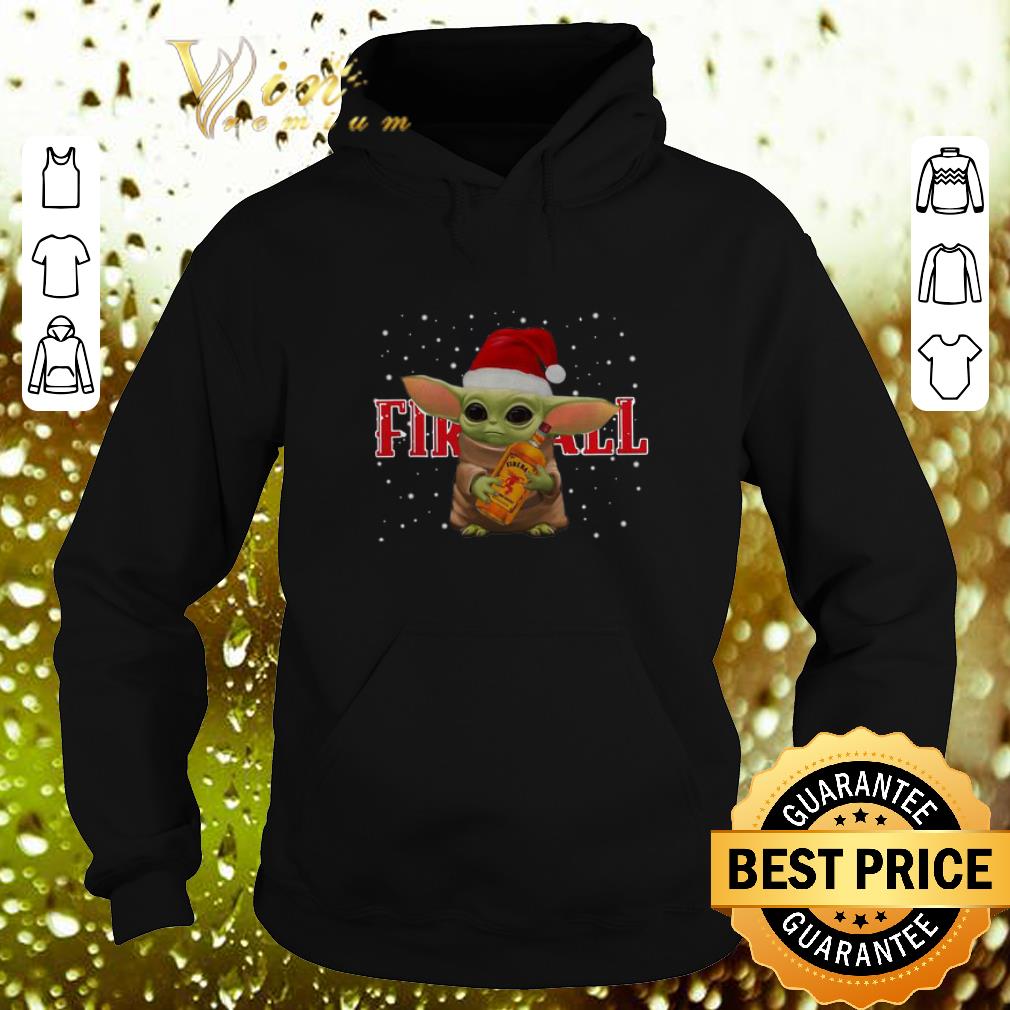 Awesome Baby Yoda Hug Fireball Cinnamon Whisky Christmas shirt 4 - Awesome Baby Yoda Hug Fireball Cinnamon Whisky Christmas shirt