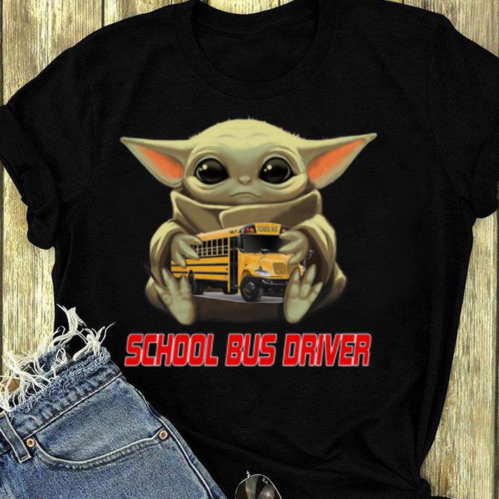 Awesome Baby Yoda Hug School Bus Driver shirt 4 - Awesome Baby Yoda Hug School Bus Driver shirt