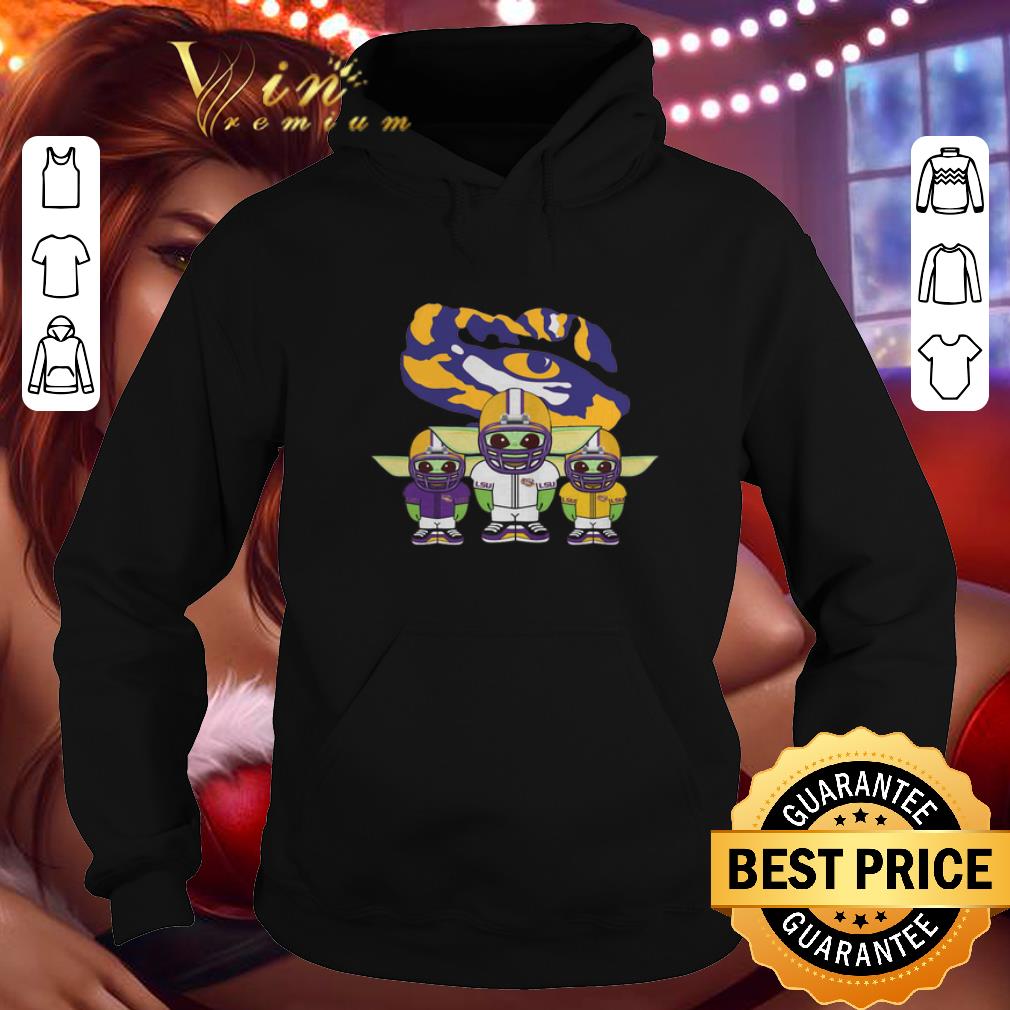 Awesome Baby Yoda Mashup LSU Tigers shirt 4 - Awesome Baby Yoda Mashup LSU Tigers shirt