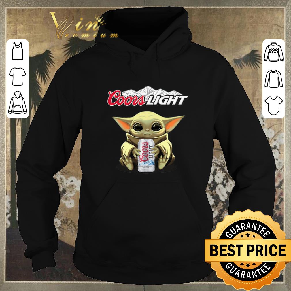 Awesome Baby Yoda hug Coors Light Star Wars Mandalorian shirt sweater 4 - Awesome Baby Yoda hug Coors Light Star Wars Mandalorian shirt sweater