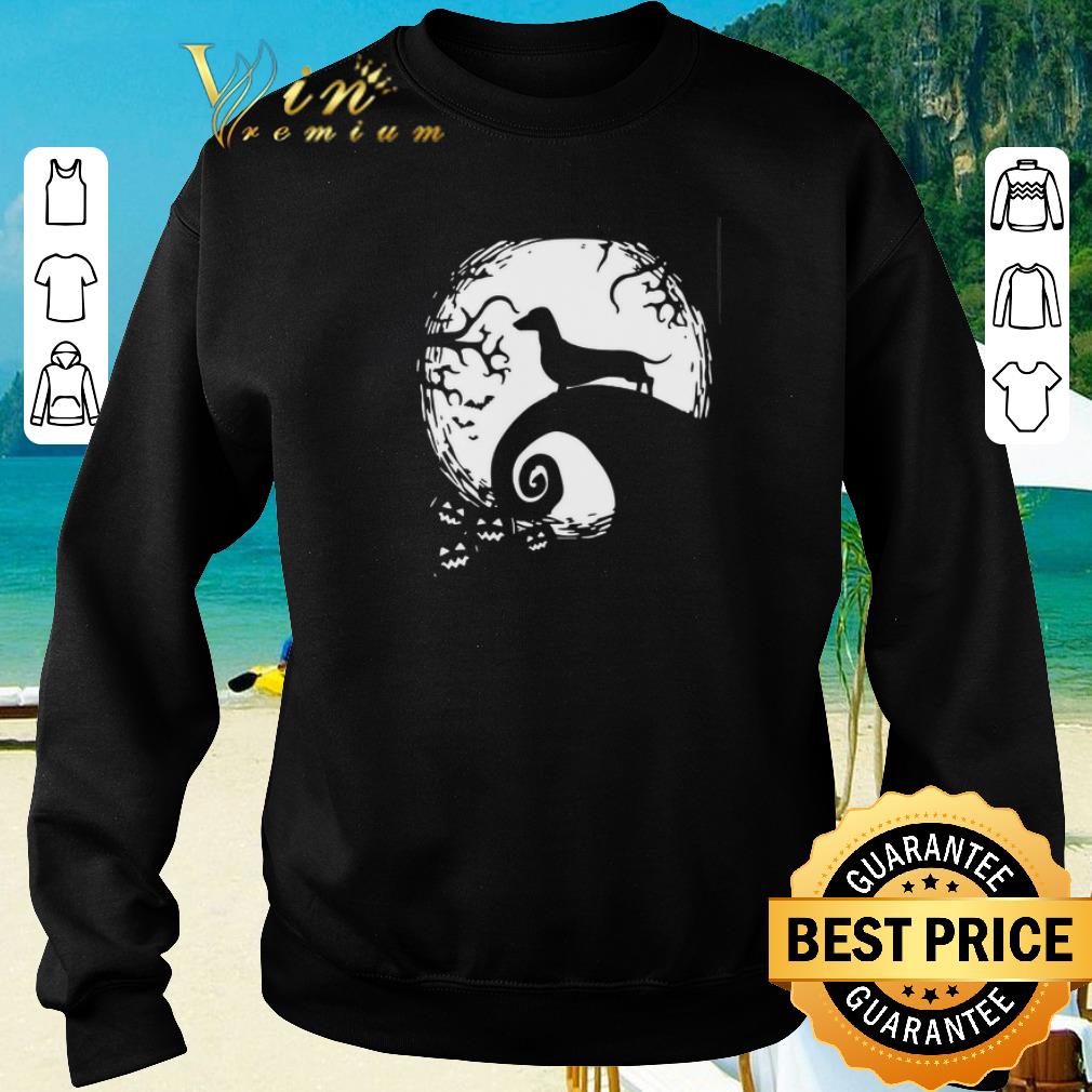 Awesome Dachshund dog and moon Halloween shirt 2020 4 - Awesome Dachshund dog and moon Halloween shirt 2020
