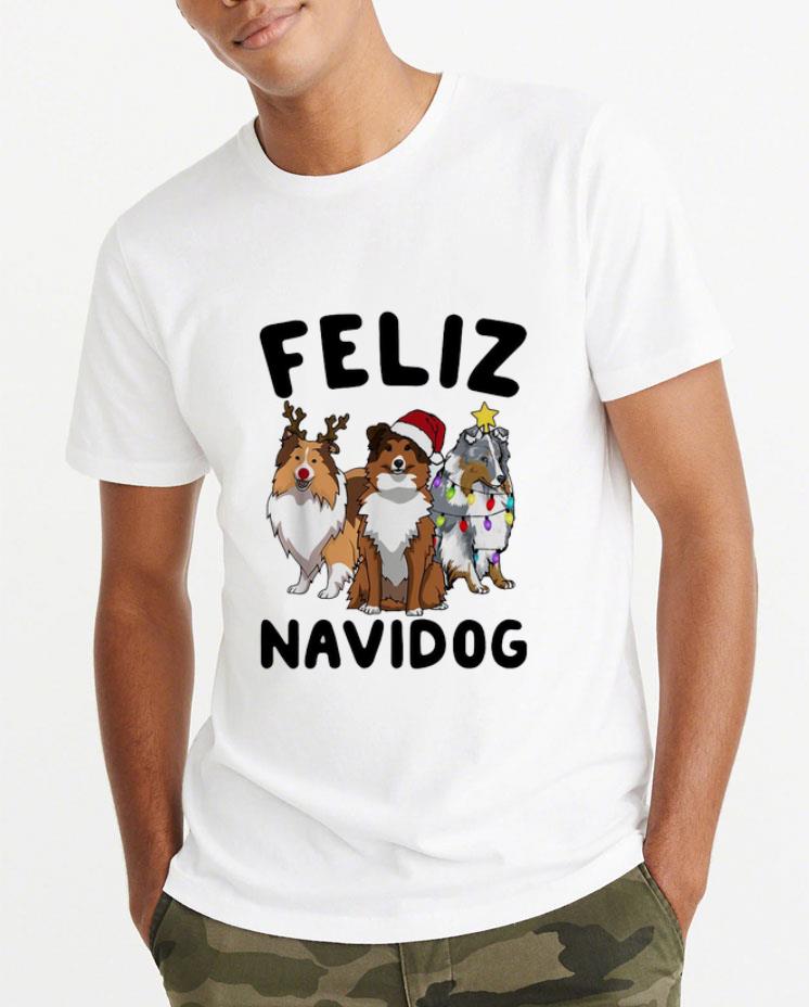 Awesome Feliz Navidad Rough Collie Christmas shirt 4 - Awesome Feliz Navidad Rough Collie Christmas shirt