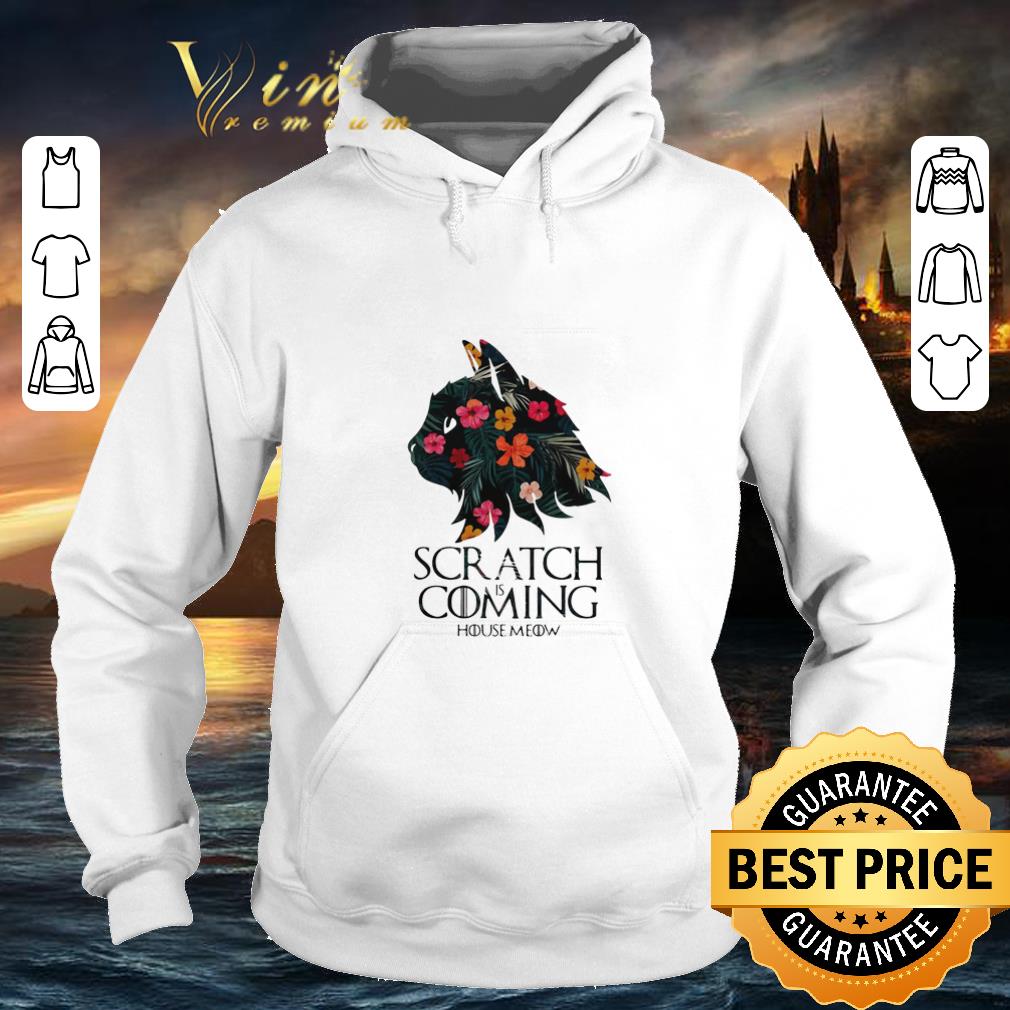 Awesome Floral Scratch is coming House Meow cat Drago Game Of Thrones shirt 4 - Awesome Floral Scratch is coming House Meow cat Drago Game Of Thrones shirt