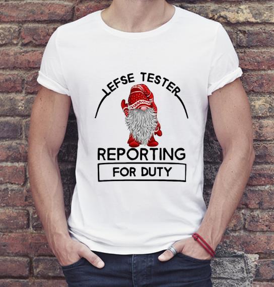 Awesome Gnomie Lefse Tester Reporting For Duty Christmas shirt 4 - Awesome Gnomie Lefse Tester Reporting For Duty Christmas shirt
