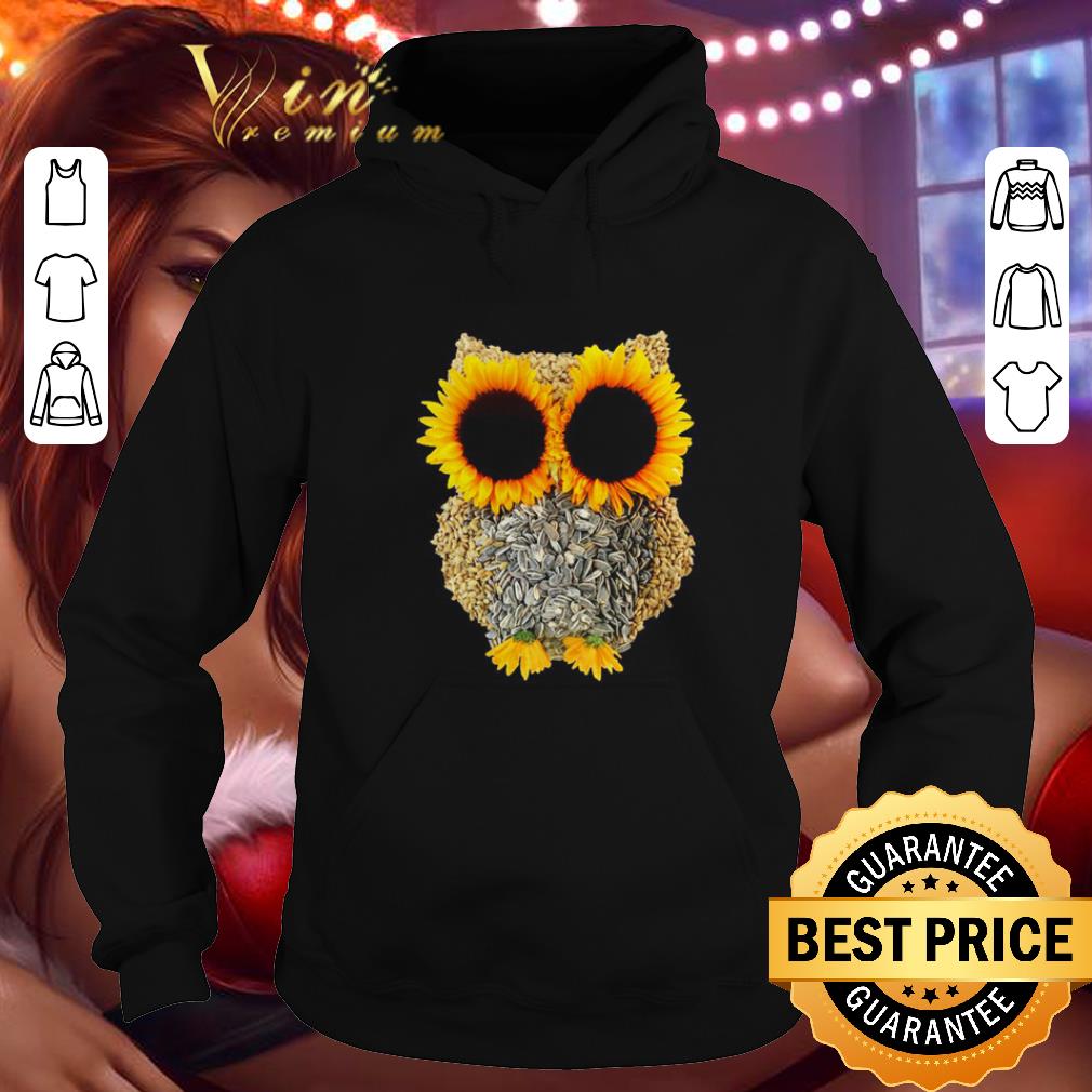 Awesome Owl Made Of Sunflower Seeds shirt Awesome Owl Made Of Sunflower Seeds shirt 4 - Awesome Owl Made Of Sunflower Seeds shirt