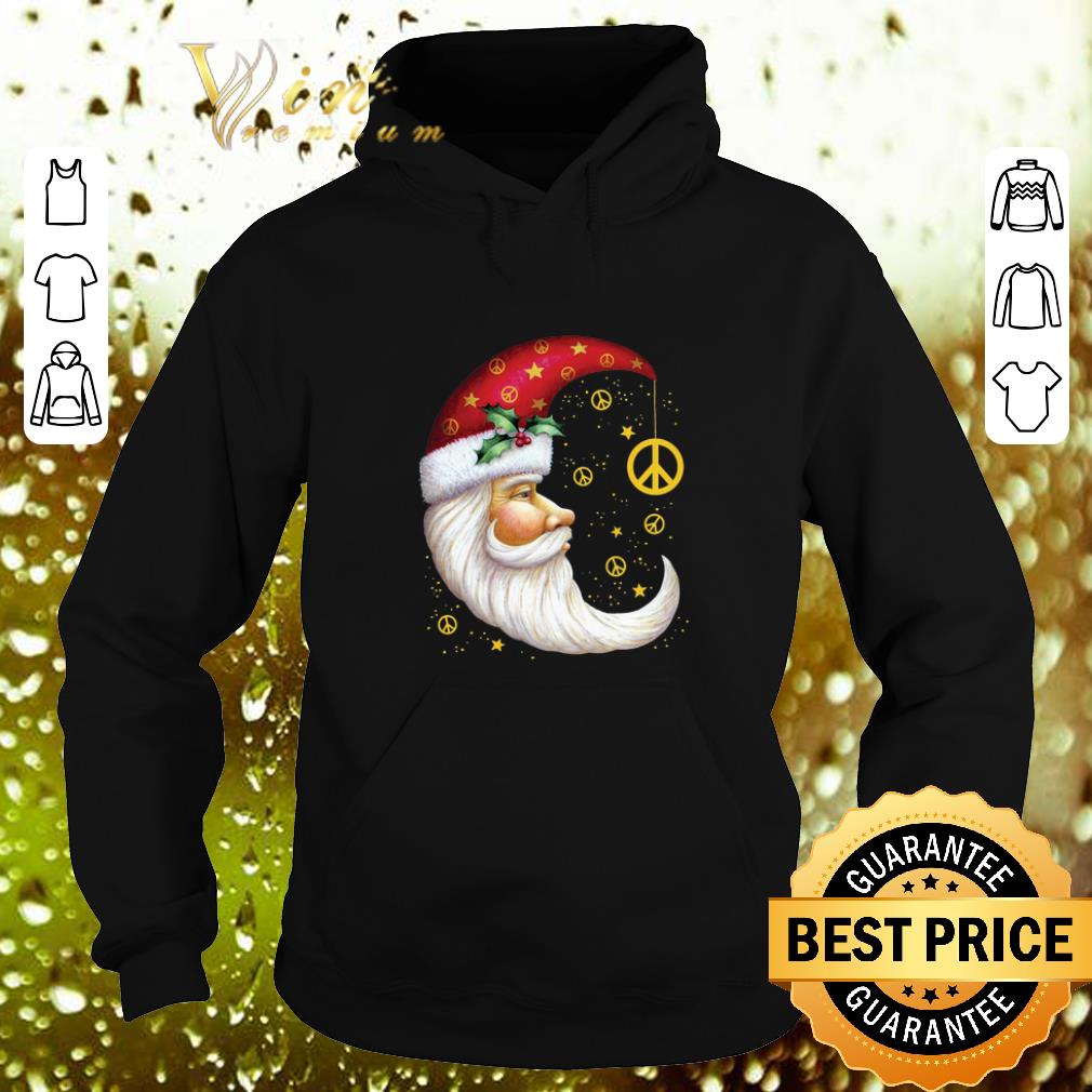 Awesome Santa Claus moon peace symbols Christmas shirt Awesome Santa Claus moon peace symbols Christmas shirt 4 - Awesome Santa Claus moon peace symbols Christmas shirt