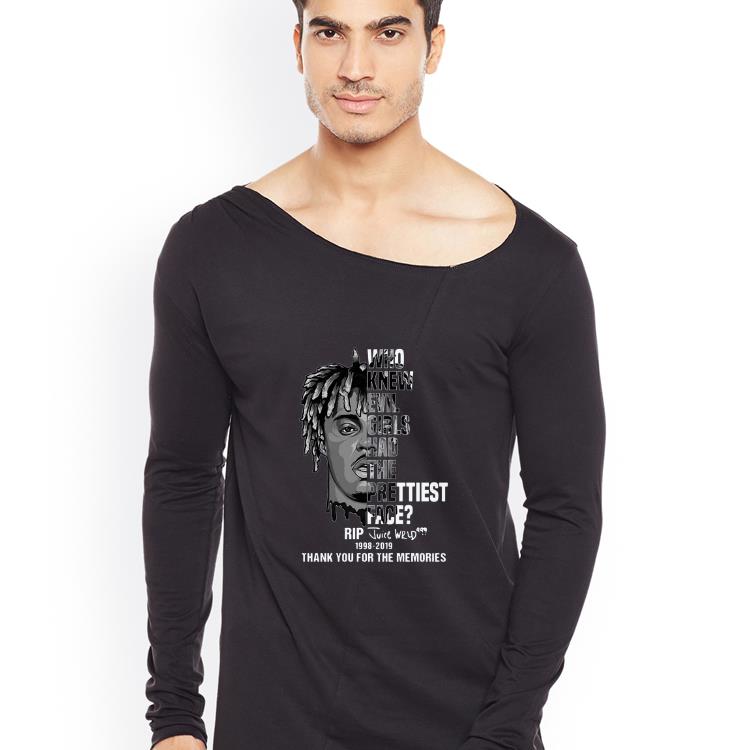 Awesome Who Knew Evil Had The Prettiest Face Rip Juice Wrld 1998 2019 Thank You For The Memories shirt 4 - Awesome Who Knew Evil Had The Prettiest Face Rip Juice Wrld 1998-2019 Thank You For The Memories shirt