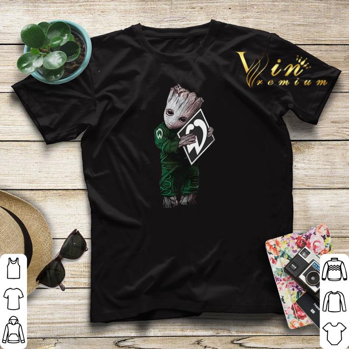 Baby Groot hug Werder Bremen shirt sweater 4 - Baby Groot hug Werder Bremen shirt sweater