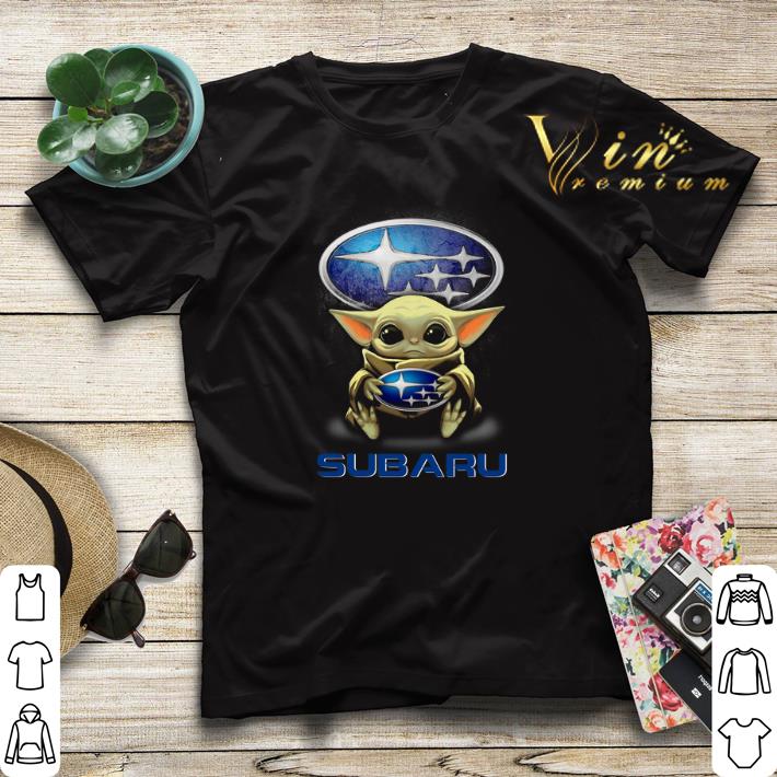 Baby Yoda hug Subaru logo Star Wars shirt sweater 4 - Baby Yoda hug Subaru logo Star Wars shirt sweater