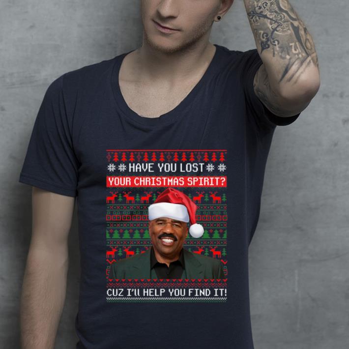 Beautiful Steve Harvey Have You Lost Your Christmas Spirit Ugly Christmas shirt 4 - Beautiful Steve Harvey Have You Lost Your Christmas Spirit Ugly Christmas shirt