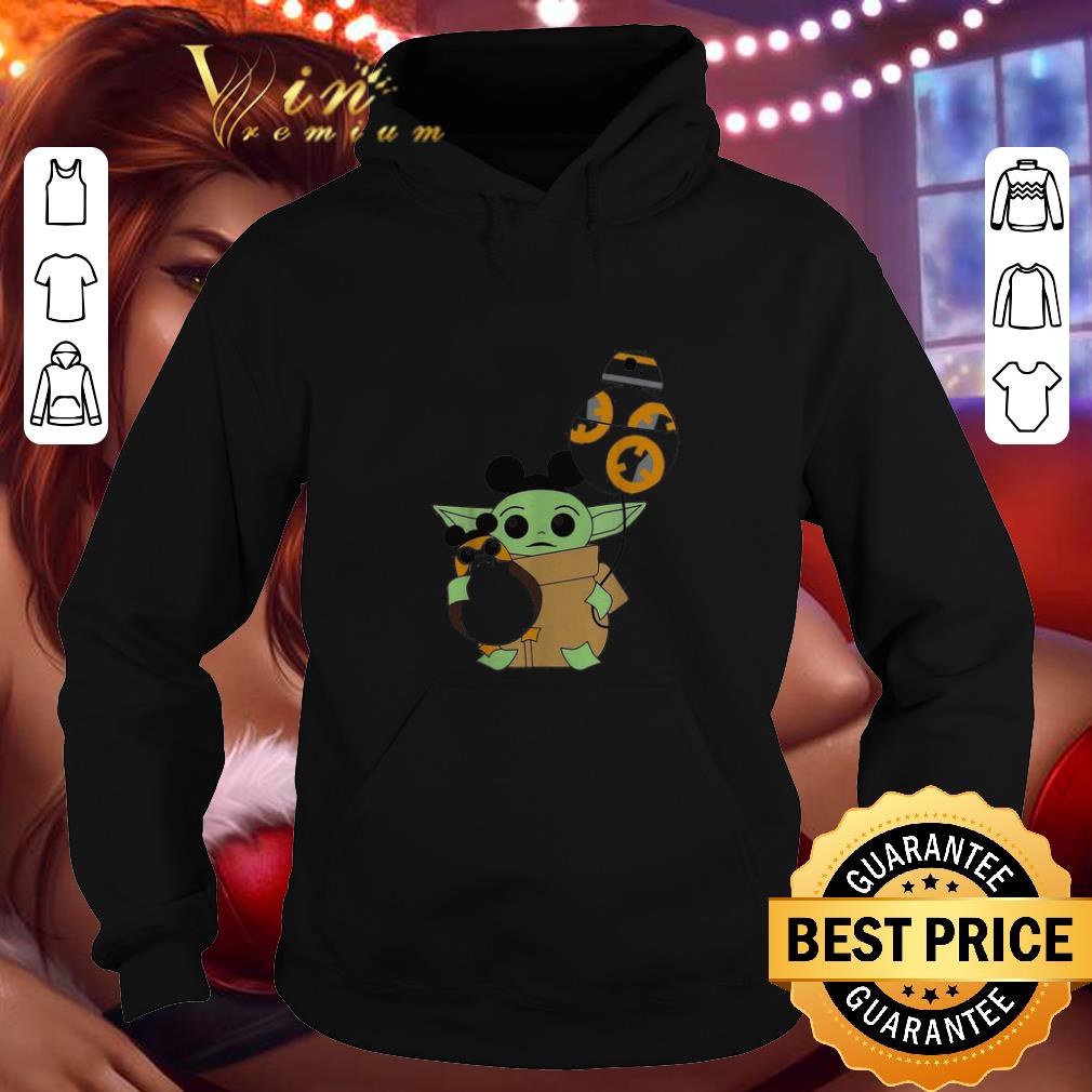 Best Star Wars Mickey Baby Yoda hug BB 8 balloon shirt 4 - Best Star Wars Mickey Baby Yoda hug BB-8 balloon shirt