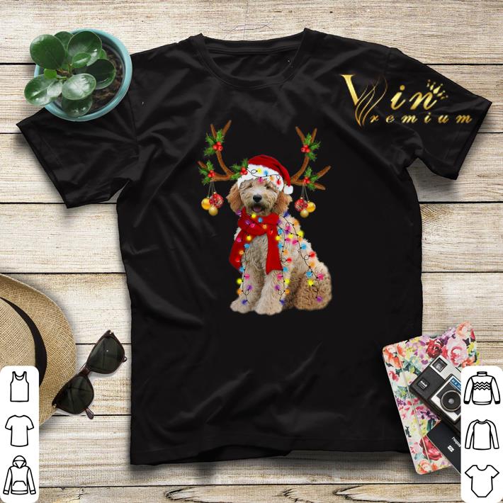 Christmas Goldendoodle gorgeous reindeer shirt 4 - Christmas Goldendoodle gorgeous reindeer shirt