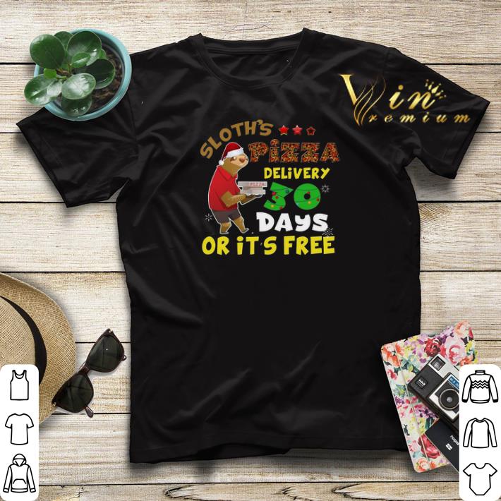 Christmas Sloth's Pizza delivery 30 days or it's free shirt Christmas Sloth s Pizza delivery 30 days or it s free shirt 4 - Christmas Sloth's Pizza delivery 30 days or it's free shirt