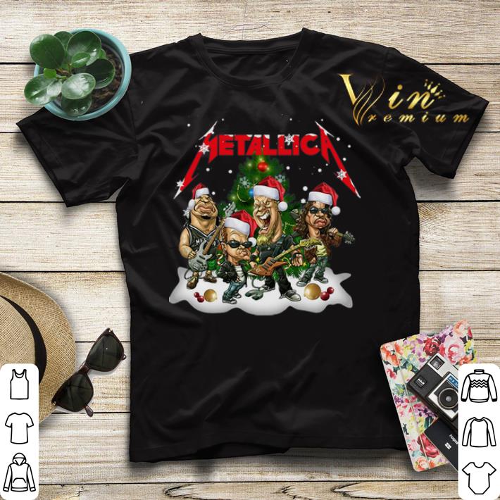 Christmas Tree Metallica band members parody Santa shirt 4 - Christmas Tree Metallica band members parody Santa shirt