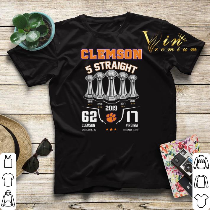 Clemson Tigers 5 Straight 2019 62 17 Clemson Virginia shirt sweater Clemson Tigers 5 Straight 2019 62 17 Clemson Virginia shirt sweater 4 - Clemson Tigers 5 Straight 2019 62 17 Clemson Virginia shirt sweater