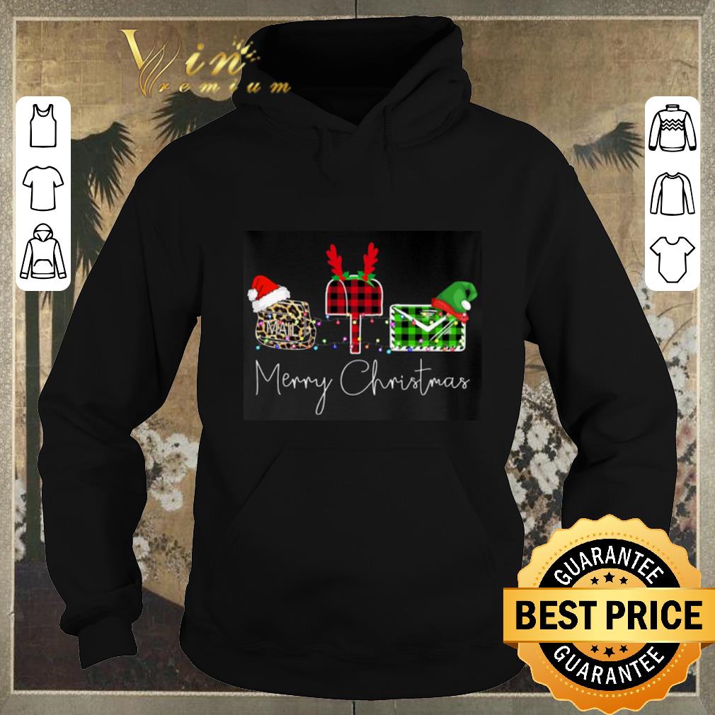 Funny Mail Merry Christmas Leopard Plaid shirt sweater 4 - Funny Mail Merry Christmas Leopard Plaid shirt sweater