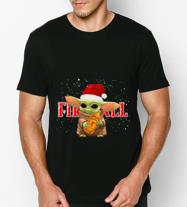 Funny Santa Baby Yoda Fireball shirt 4 - Funny Santa Baby Yoda Fireball shirt