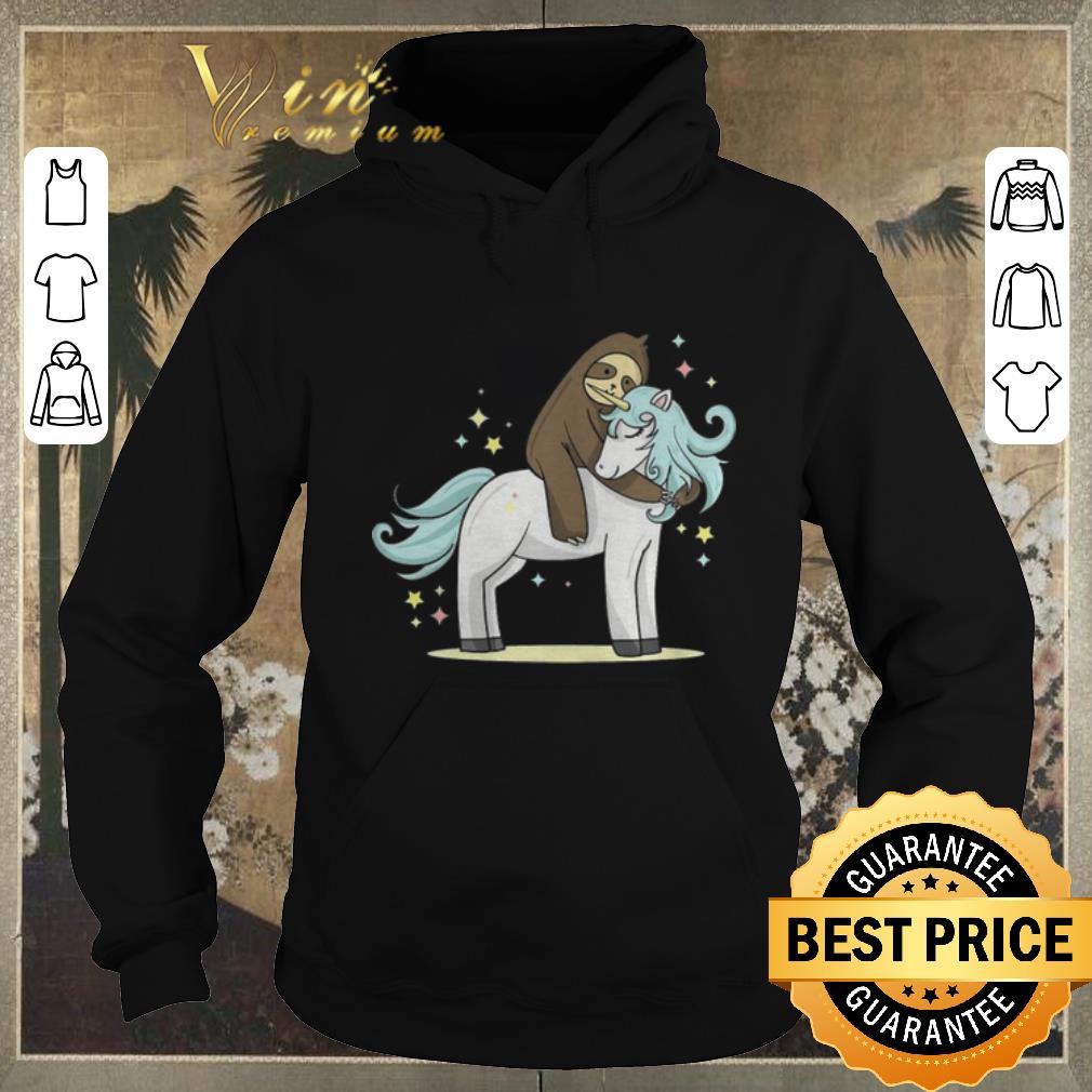 Funny Sloth riding unicorn shirt sweater 4 - Funny Sloth riding unicorn shirt sweater
