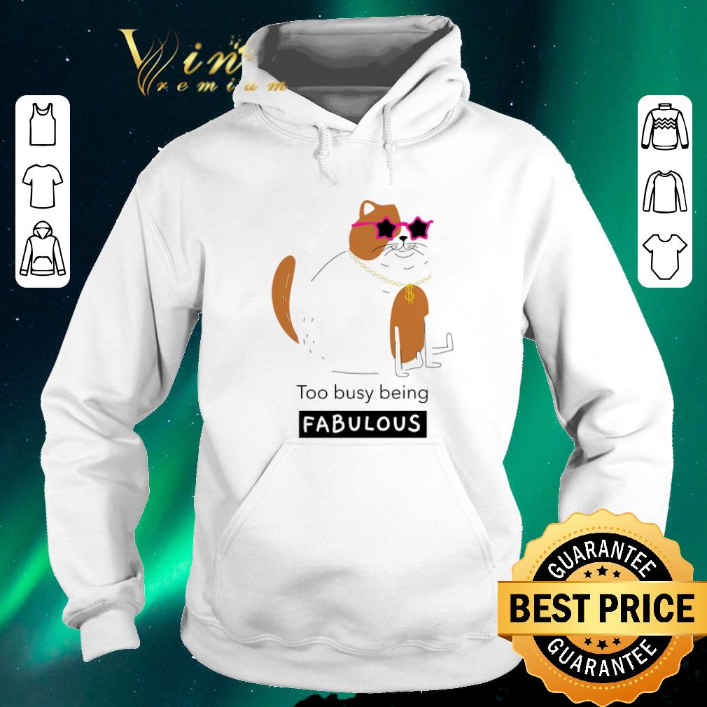 Funny Smiling cat too busy being fabulous shirt sweater 4 - Funny Smiling cat too busy being fabulous shirt sweater