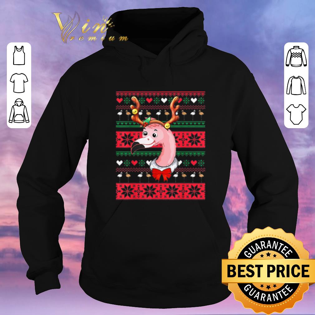 Funny Ugly Christmas Flamingo Reindeer sweater 4 - Funny Ugly Christmas Flamingo Reindeer sweater