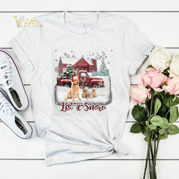 Golden Retriever let it snow Christmas shirt sweater 4 - Golden Retriever let it snow Christmas shirt sweater
