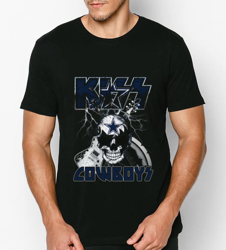 Great Skull Dallas Cowboys Kiss Guitar shirt 4 - Great Skull Dallas Cowboys Kiss Guitar shirt