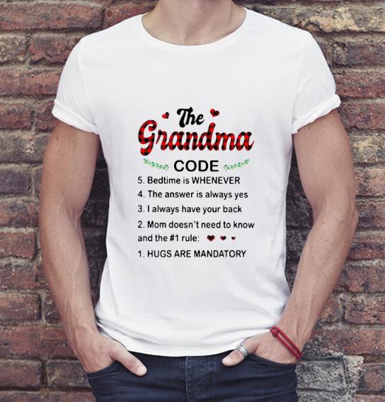 Great The Grandma Code Hugs Are Mandatory shirt 4 - Great The Grandma Code Hugs Are Mandatory shirt