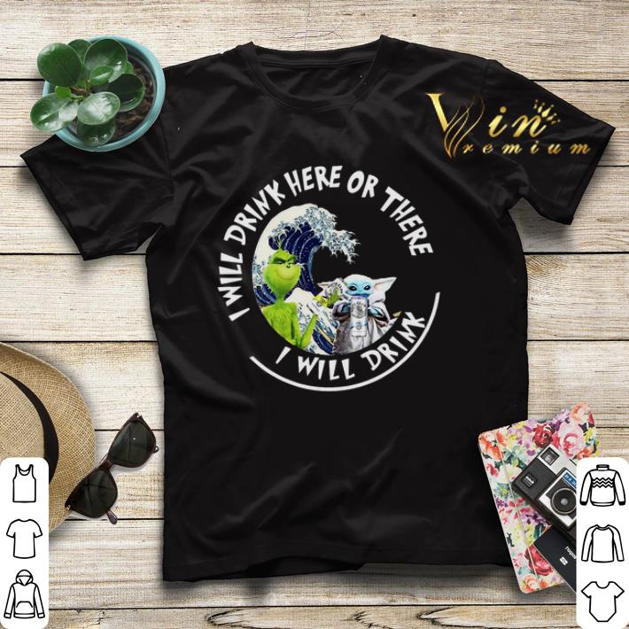 Grinch Baby Yoda i will drink here there White Claw Hard Seltzer shirt sweater 4 - Grinch Baby Yoda i will drink here there White Claw Hard Seltzer shirt sweater