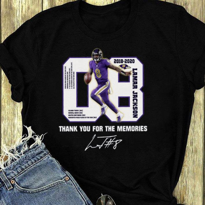 Hot 08 Lamar Jackson Thank You For The Memories shirt 4 - Hot 08 Lamar Jackson Thank You For The Memories shirt