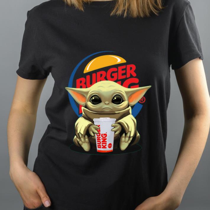 Hot Baby Yoda Hug Burger King shirt 4 - Hot Baby Yoda Hug Burger King shirt