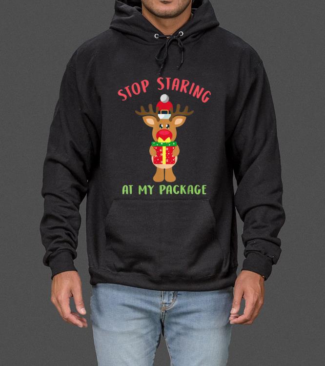 Hot Funny Stop Staring At My Package Xmas Costume Gift sweater 4 - Hot Funny Stop Staring At My Package Xmas Costume Gift sweater
