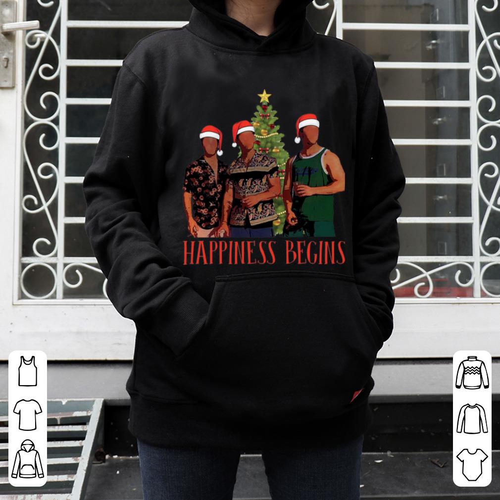 Hot Jonas Brother Santa Happiness Begins Merry Christmas shirt 4 - Hot Jonas Brother Santa Happiness Begins Merry Christmas shirt