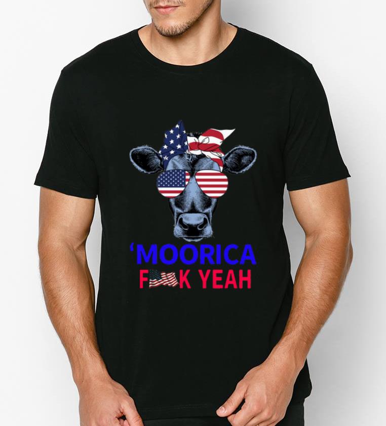 Hot Moorica Fuck Yeah Cow shirt 4 - Hot Moorica Fuck Yeah Cow shirt