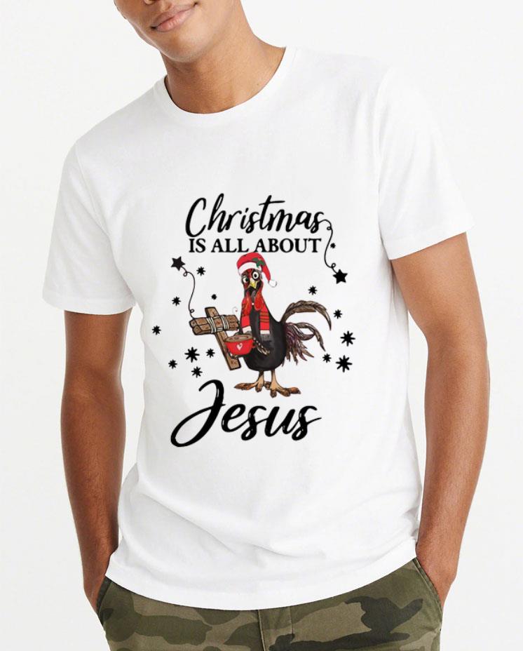 Hot Santa Chicken Christmas Is All About Jesus shirt 4 - Hot Santa Chicken Christmas Is All About Jesus shirt
