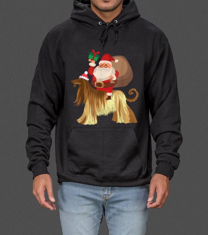 Hot Santa Riding Afghan Hound Christmas Pajama Gift sweater 4 - Hot Santa Riding Afghan Hound Christmas Pajama Gift sweater