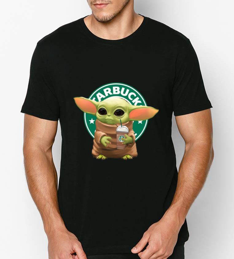 Hot Star Wars Baby Yoda Hug Starbucks shirt 4 - Hot Star Wars Baby Yoda Hug Starbucks shirt
