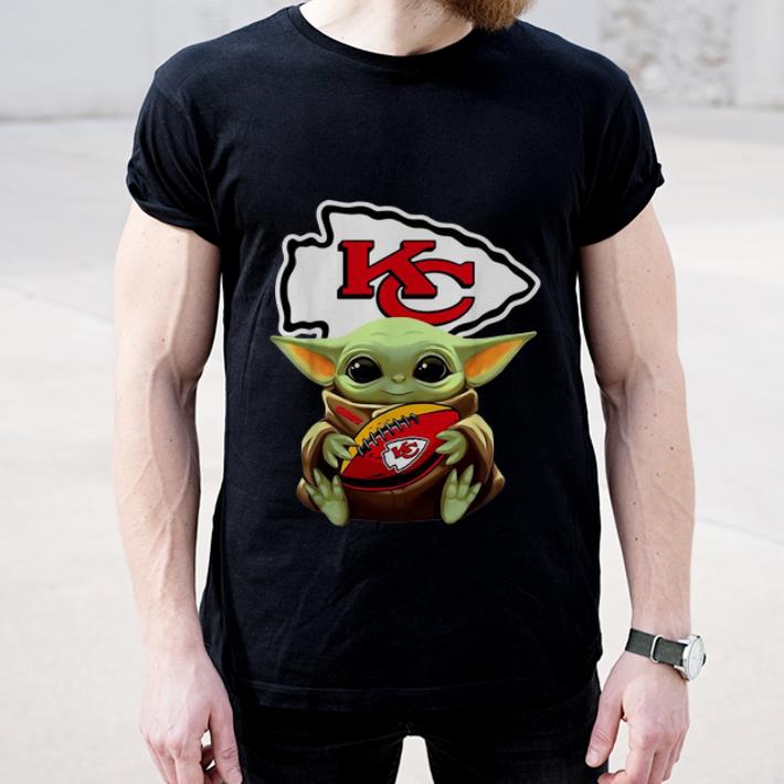 Hot Star Wars Football Baby Yoda Hug Kansas City Chiefs shirt 4 - Hot Star Wars Football Baby Yoda Hug Kansas City Chiefs shirt