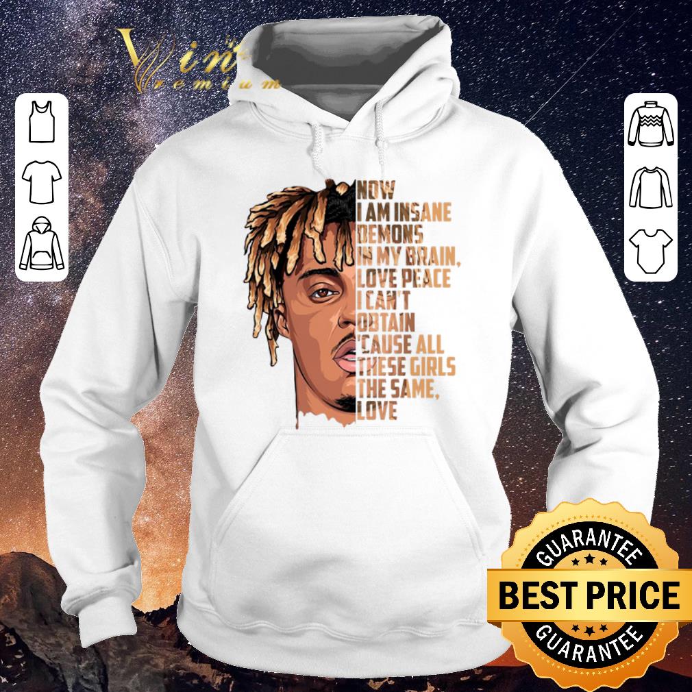 Hot rip juice wrld now i am insane demons in my brain love peace shirt sweater 4 - Hot rip juice wrld now i am insane demons in my brain love peace shirt sweater