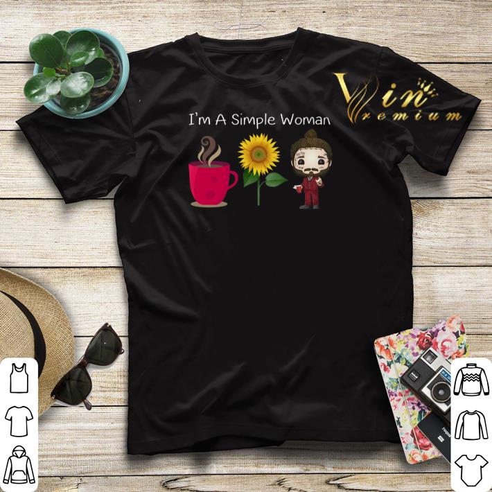 I m a simple woman I like coffee sunflower Post Malone shirt sweater 4 - I'm a simple woman I like coffee sunflower Post Malone shirt sweater