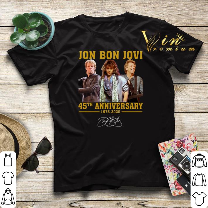 Jon Bon Jovi 45th Anniversary 1975 2020 Signature shirt sweater 4 - Jon Bon Jovi 45th Anniversary 1975 2020 Signature shirt sweater