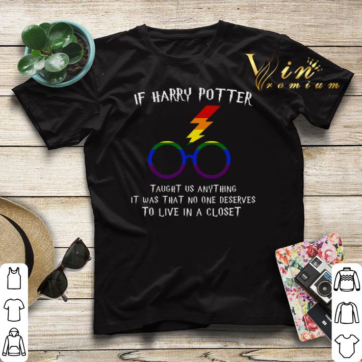 LGBT If Harry Potter taught us anything it was that no one shirt sweater 4 - LGBT If Harry Potter taught us anything it was that no one shirt sweater