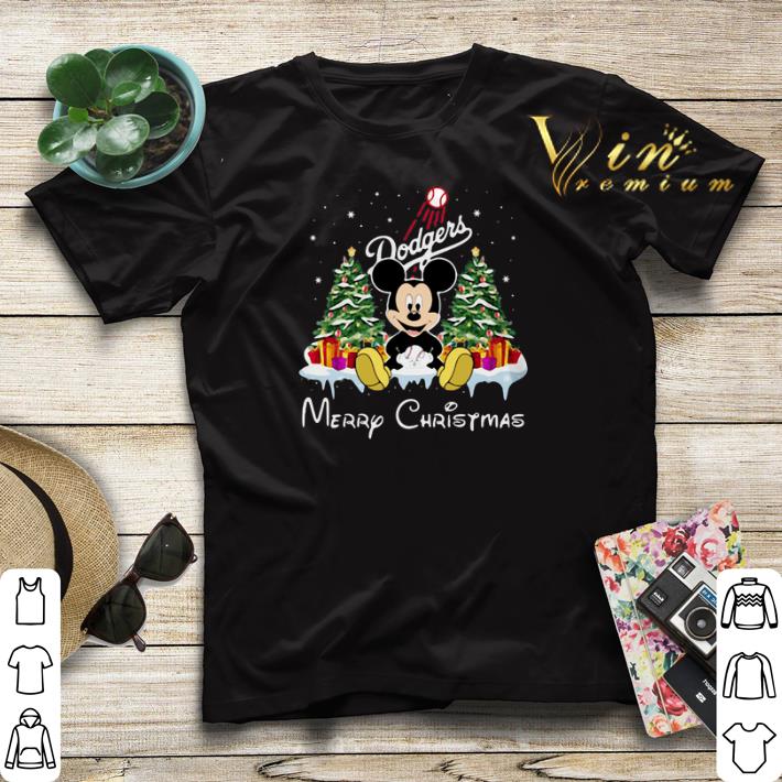 Merry Christmas Mickey Los Angeles Dodgers shirt 4 - Merry Christmas Mickey Los Angeles Dodgers shirt